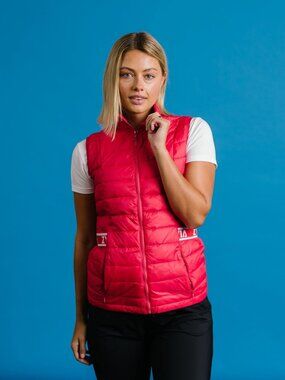 Red Alpine Down Vest